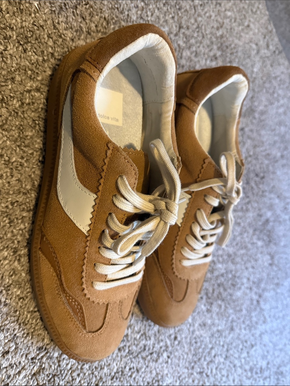 Dolce Vita Notice Sneakers Brown Suede sz 8.5 NWOT - Picture 3 of 6